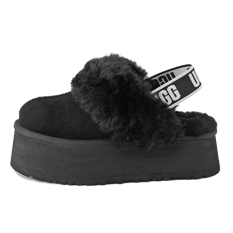 美品 UGG アグ ファンケット スリッポン W FUNKTTE 24.5〜25 UGG（アグ） ムートン サンダル ファンケット 1113474 FUNKETTE-BLACK