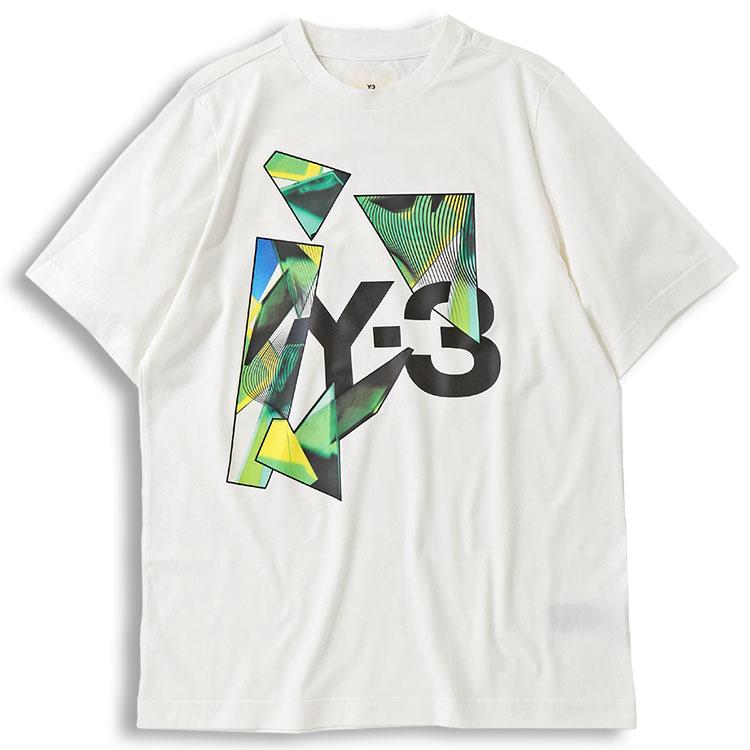 ワイスリー Y-3 Tシャツ リラックスフィット Y-3 GRAPHIC SS IL1790-CORE WHITE グリーン コア ホワイト｜importbrand-jp｜03