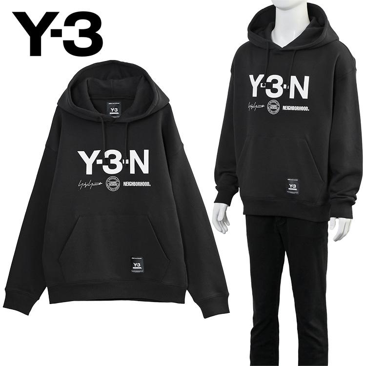 Y-3 × NEIGHBORHOOD パーカー NBHD GRAPHIC HOODIE JW7004-BLACK 