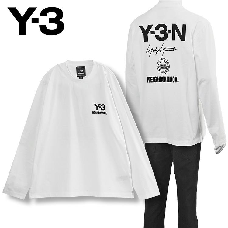 Y-3 × NEIGHBORHOOD ロンT NBHD LOGO LS TEE JX7455-CORE WHITE