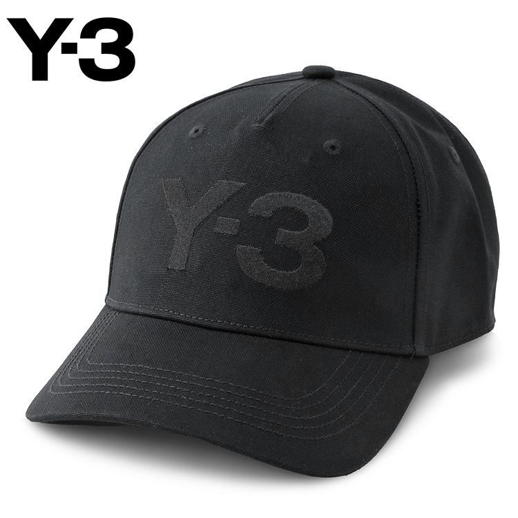 Y-3 同色ロゴ ベースボール キャップ LOGO CAP JP1143-BLACK
