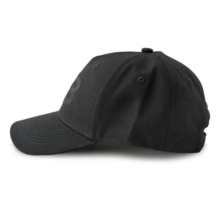 Y-3 同色ロゴ ベースボール キャップ LOGO CAP JP1143-BLACK