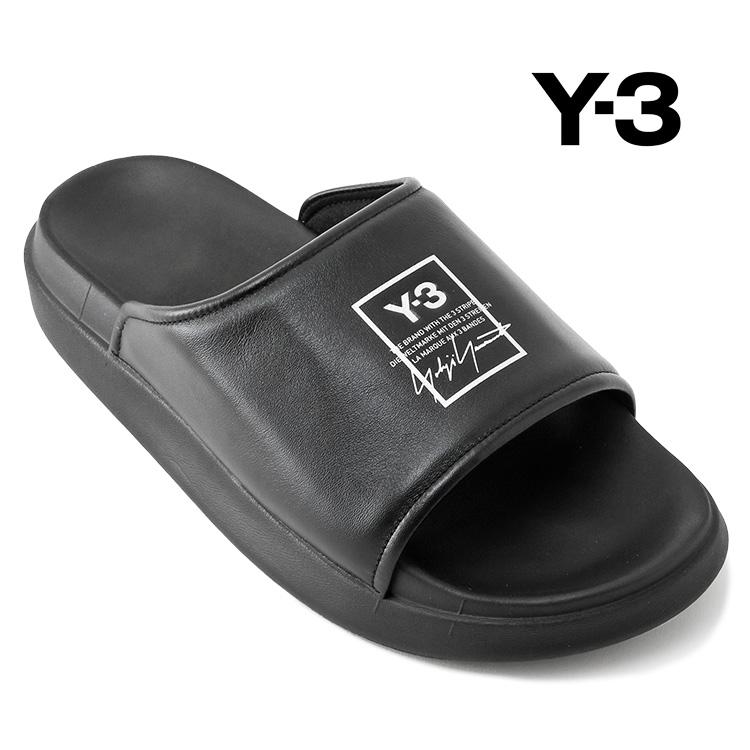 Y-3 ブループラットフォームスライドサンダル　uk8 Y-3 ワイスリー スライド サンダル メンズ KI4033 SLIDE-BLACK