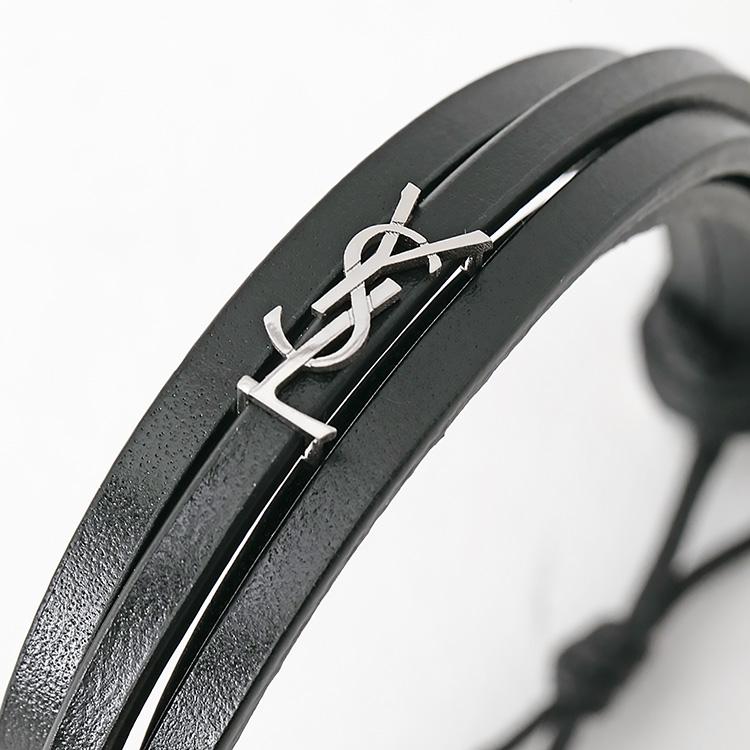 サンローラン SAINT LAURENT カサンドラ マルチストランドブレスレット 820441-AAEKE-1000の画像