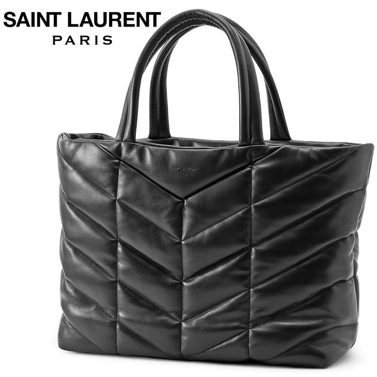 SAINT LAURENT サンローラン スムースレザー パファー トート SAINT LAURENT サンローラン スムースレザー パファー トート