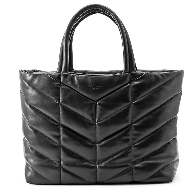 SAINT LAURENT サンローラン スムースレザー パファー トート SAINT LAURENT サンローラン スムースレザー パファー トート