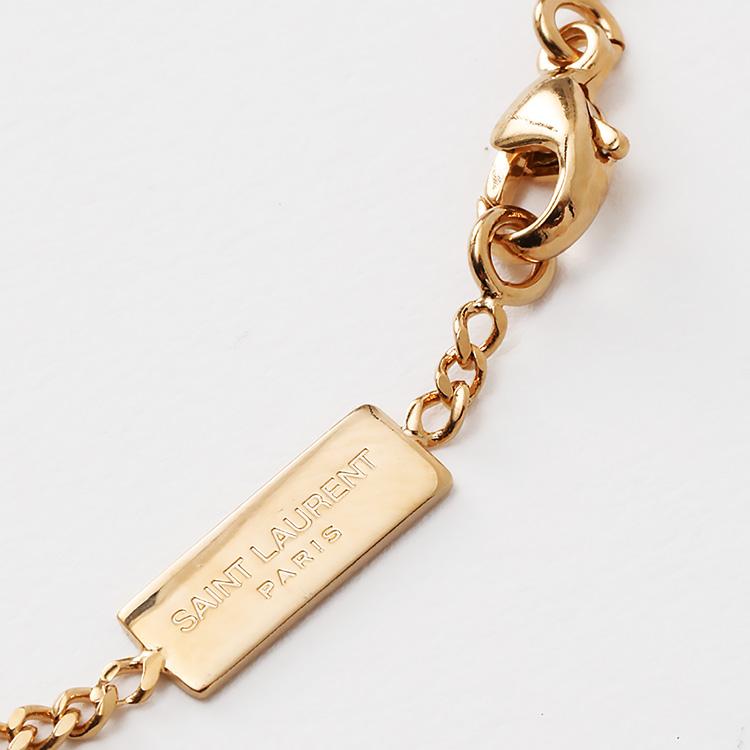 サンローラン SAINT LAURENT カサンドラ ハートチャーム ブレスレット 701950-Y1526-9137の画像