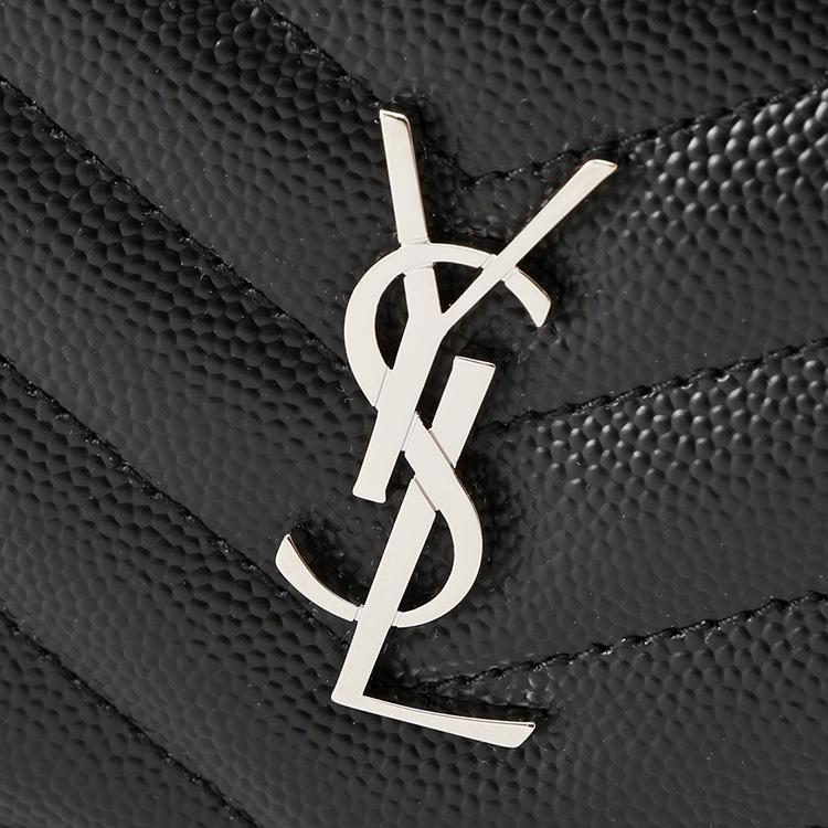 SAINT LAURENT 二つ折り財布 YSLモノグラム ウォレット 668290-BOWA2