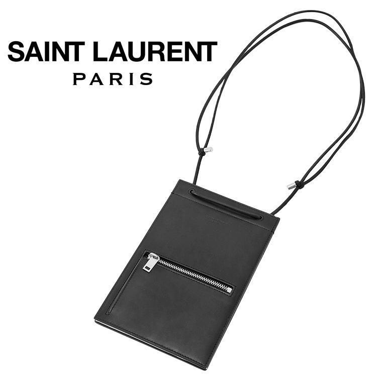SAINT LAURENT ランヤードカードホルダー 778358-BWR0E-1000 SAINT LAURENT サンローラン 財布 ランヤード カードホルダー