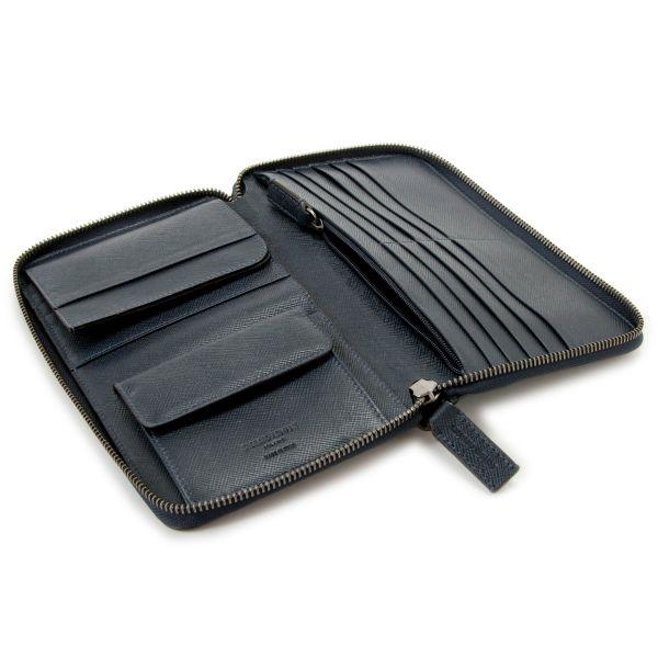 ジョルジオアルマーニ/GIORGIO ARMANI 財布 メンズ 型押しカーフスキン 