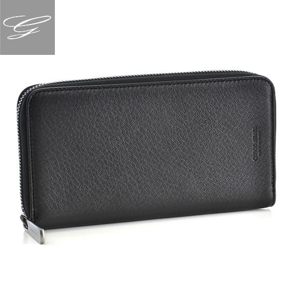 【2019AW SALE】ジョルジオアルマーニ ラウンドファスナー長財布 GIORGIO ARMANI 財布 メンズ ディアスキン ブラック Y2R251-YDH4J-80001