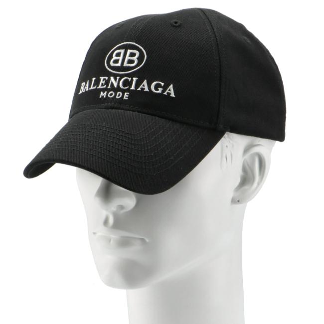 バレンシアガ/BALENCIAGA 帽子 メンズ コットン キャップ NERO+BIANCO 562591-410B7-1077