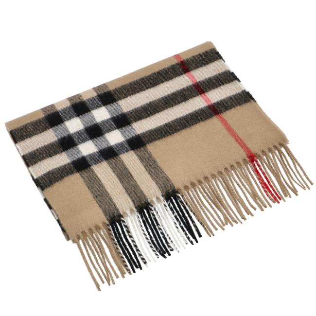 完売 メンズ マフラー バーバリー Burberry チェックカシミアスカーフ 21年秋冬