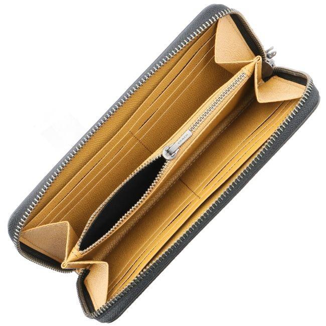 コーチ/COACH 財布 メンズ カーフスキン ラウンドファスナー長財布 BLACK 68257-BLK 