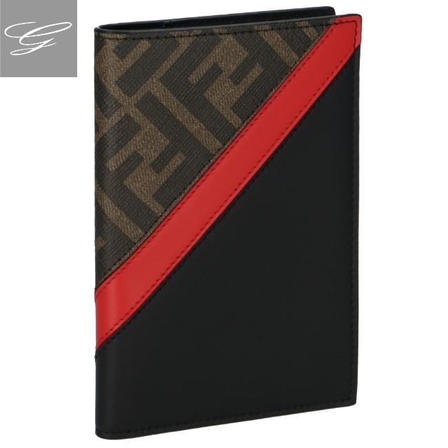 SALE フェンディ/FENDI カードケース メンズ DIAGONAL FF パスポート 