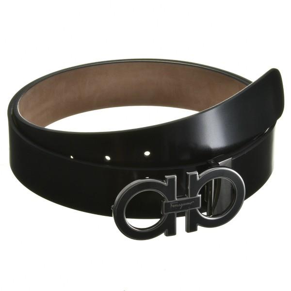 激安本物 ブラック ベルト メンズ フェラガモ フェラガモ Ferragamo 6767 0001 0010 ブラック ベルト Adjustable メンズ ベルト 財布 帽子 ファッション小物