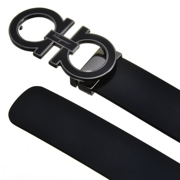 激安本物 ブラック ベルト メンズ フェラガモ フェラガモ Ferragamo 6767 0001 0010 ブラック ベルト Adjustable メンズ ベルト 財布 帽子 ファッション小物