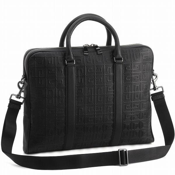 ジバンシー GIVENCHY バッグ メンズ ブリーフケース カウハイドレザー ビジネスバッグ ブラック 12M 5670-009-001｜importbrandgrace