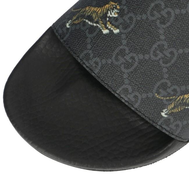 期間限定値下げ❗️GUCCI新品サンダル　黒 GUCCI◇グッチ/サンダル/35.5/BRW/レザー