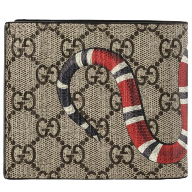 グッチ 二つ折り財布 GUCCI 財布 メンズ Bestiary M ベージュ 451266-K551N-8666｜importbrandgrace｜03