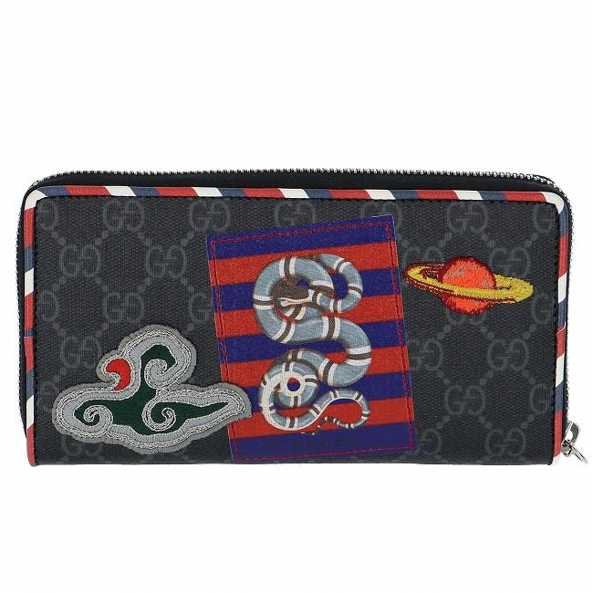 美品✨ グッチ　長財布　ラウンドファスナー　ナイト　クーリエ　レザー　ブラック 楽天市場】GUCCI グッチ メンズ レディース小銭入れ付きラウンド