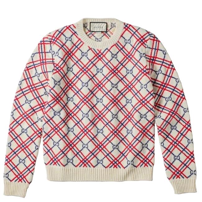 Sale グッチ Gucci ニット メンズ ウールニット Ivory Multicolor Xka2t 9192 xka2t9192 Import Brand Grace 通販 Yahoo ショッピング