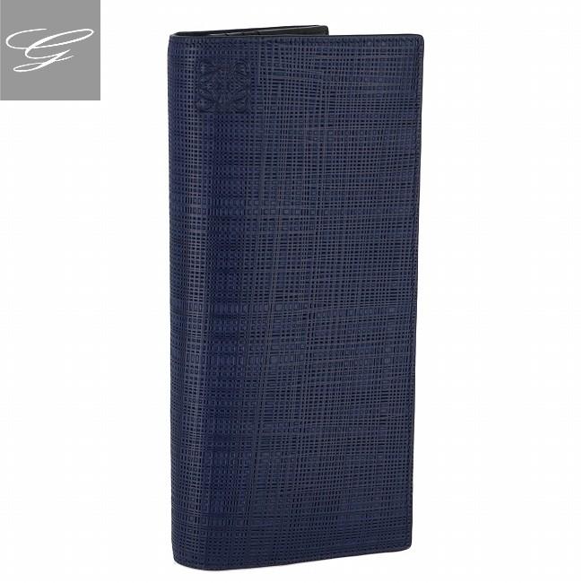 LOEWE ロエベ/LOEWE 財布 メンズ LINEN 二つ折り長財布 NAVYBLUE 2019  