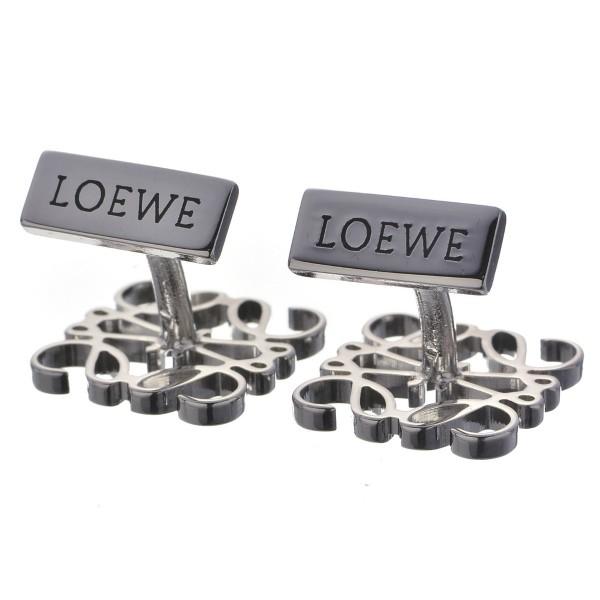 LOEWE ロエベ カフスボタン カフリンク メンズ 真鍮 シルバー LOEWE ロエベ カフスボタン カフリンク メンズ 真鍮 シルバー