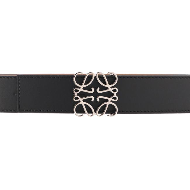 ロエベ/LOEWE ベルト メンズ REVERSIBLE ANAGRAM BELT 3.5CM レザーベルト BLACK/TAN/PALLADIUM E619Z20X03-0008-1555｜importbrandgrace｜05