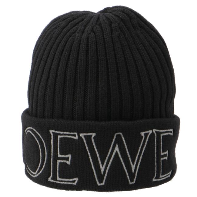 LOEWE ロエベ/LOEWE 帽子 メンズ BEANIE ニットキャップ BLACK LOEWE ロエベ/LOEWE 帽子 メンズ BEANIE ニットキャップ BLACK