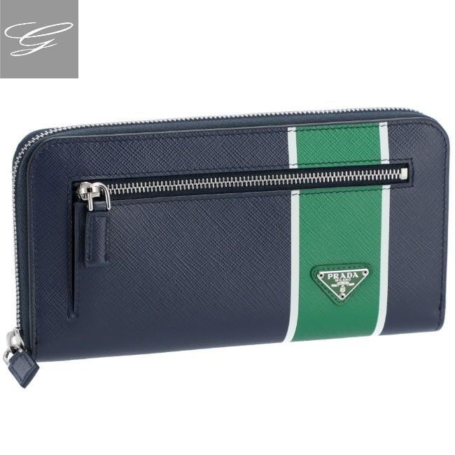 PRADA プラダ/PRADA 財布 メンズ カーフスキン ラウンドファスナー長 