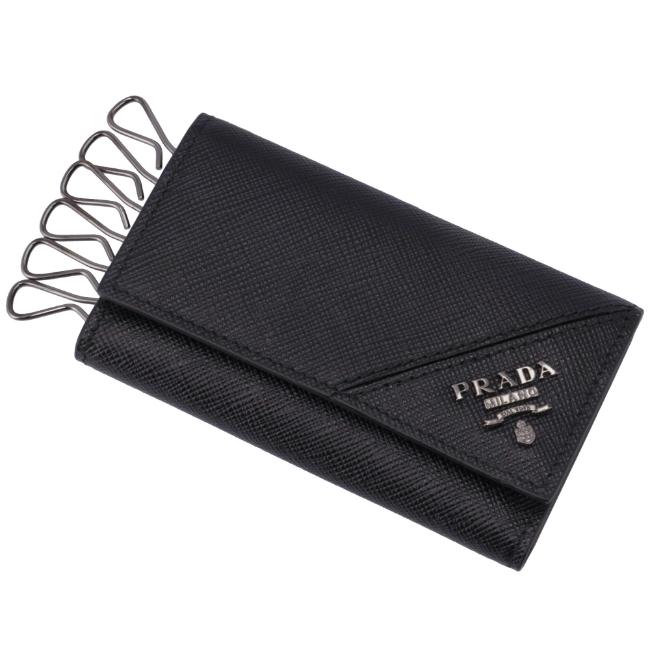 代引不可 プラダ Prada キーケース メンズ 型押しカーフスキン 6連キーケース Nero 2pg222 Qme 002 人気ブランド Www Thedailyspud Com