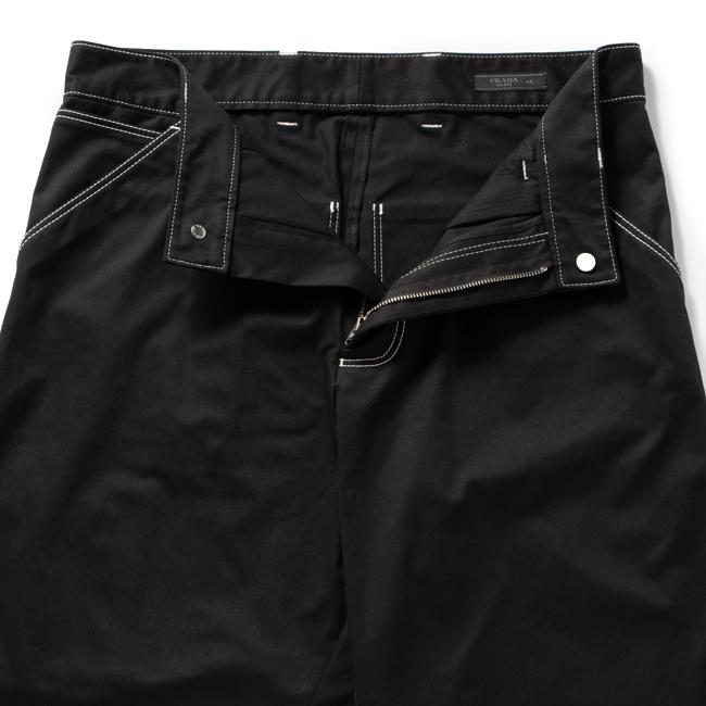プラダ　PRADA パンツ ペインター　ステッチパンツ カーゴパンツ NERO プラダ PRADA パンツ ペインター ステッチパンツ カーゴパンツ