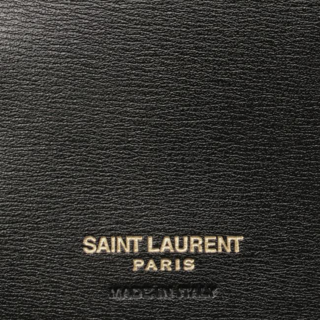 SALE サンローラン/SAINT LAURENT 財布 メンズ カーフスキン 二つ折り財布 NERO 644587-02G0W-1000 YPP｜importbrandgrace｜06