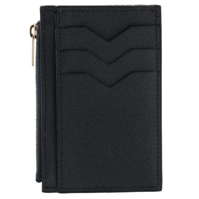 ヴァレクストラ/VALEXTRA パスケース メンズ 3 CC AND COIN WALLET フラグメントケース スマートウォレット BLU BB V2A09-028-000UOC