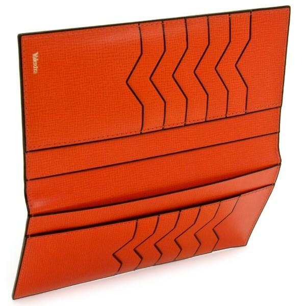 印象のデザイン メンズ バレクストラ 二つ折り長財布 V8l21 044 00ar オレンジ 二つ折り長財布 グレインレザー メンズ 財布 ヴァレクストラ Valextra オレンジ 財布