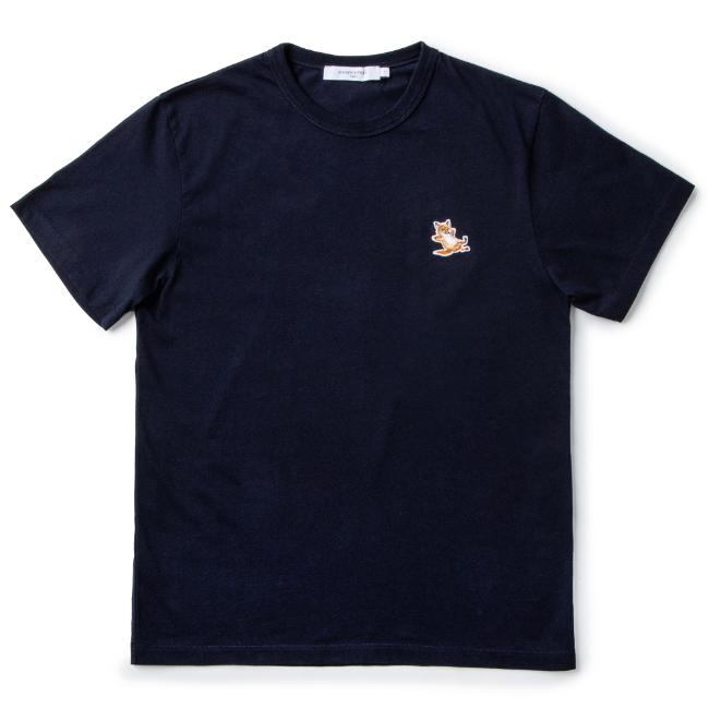 メゾンキツネ/MAISON KITSUNE シャツ メンズ CHILLAX FOX PATCH CLASSIC TEE-SHIRT Tシャツ NAVY GU00154KJ0010-0001-P480｜importbrandgrace