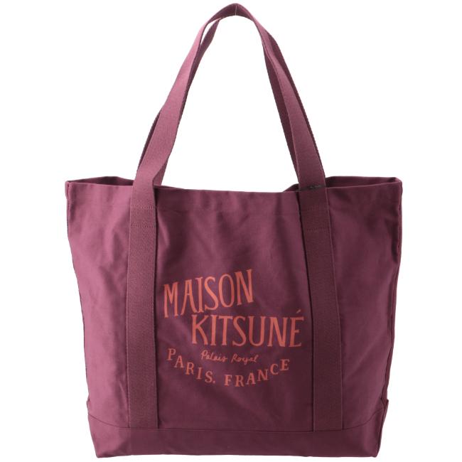 メゾンキツネ/MAISON KITSUNE バッグ メンズ UPDATED PALAIS ROYAL SHOPPING BAG トートバッグ GRAPE LW05102WW0008-0001-P564｜importbrandgrace｜02