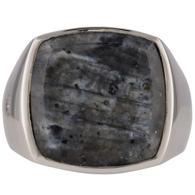 トム ウッド/TOM WOOD 指輪 メンズ CUSHION LARVIKITE リング