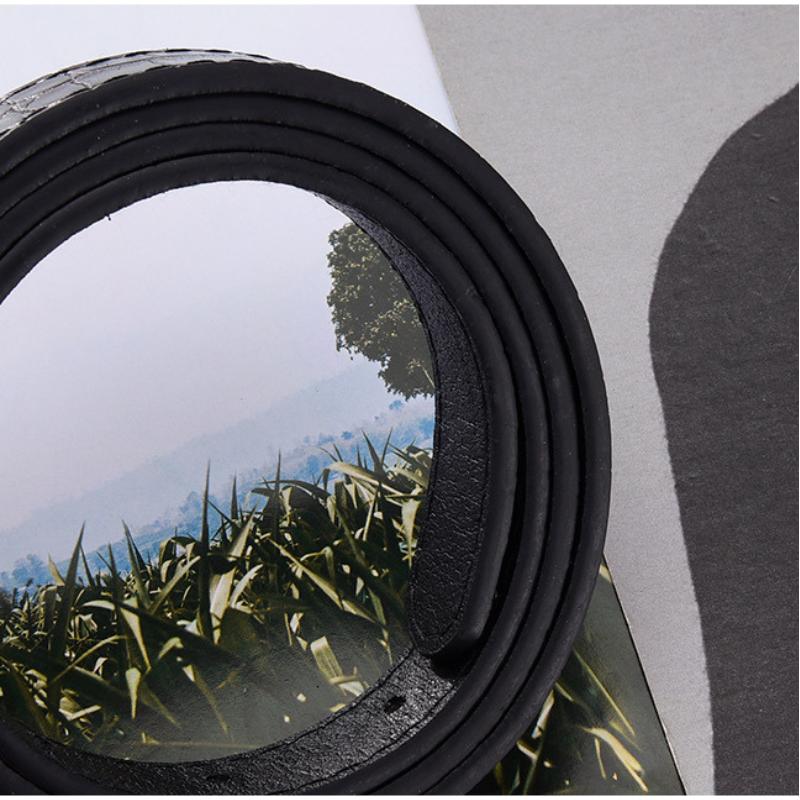 ベルト ワニ柄 革 レディース クロコダイル柄 ビジネス 仕事 スーツ カジュアル 細い | ブランド登録なし | 07