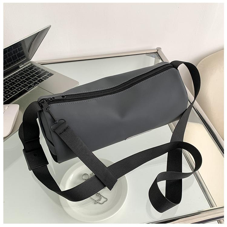 ショルダーバッグ 大きめ ファスナー レディース メンズ スポーツ レジャー 円筒 斜め掛け 軽量 10代 20代 30代 40代 | ブランド登録なし | 14