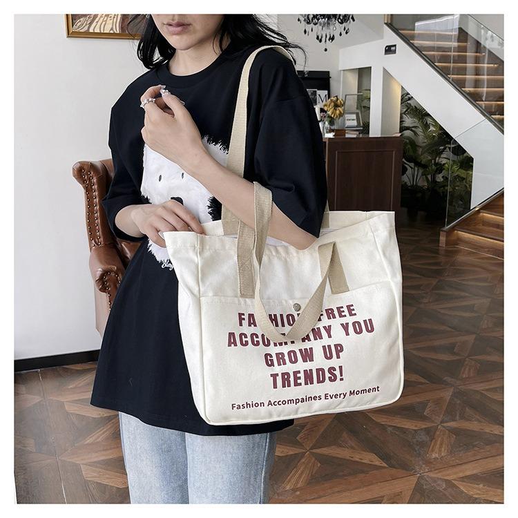 トートバッグ レディース 軽量 メンズ ショルダーバッグ A4 ファスナー付き 手提げ かばん カジュアル 人気 カバン 通勤 鞄 | ブランド登録なし | 08