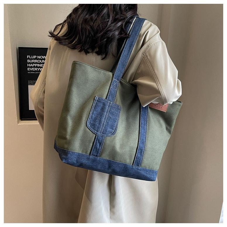 トートバッグ 帆布 A4 レディース 軽い 手提げ かばん カジュアル 通勤 通学 鞄 キャンバス | ブランド登録なし | 03