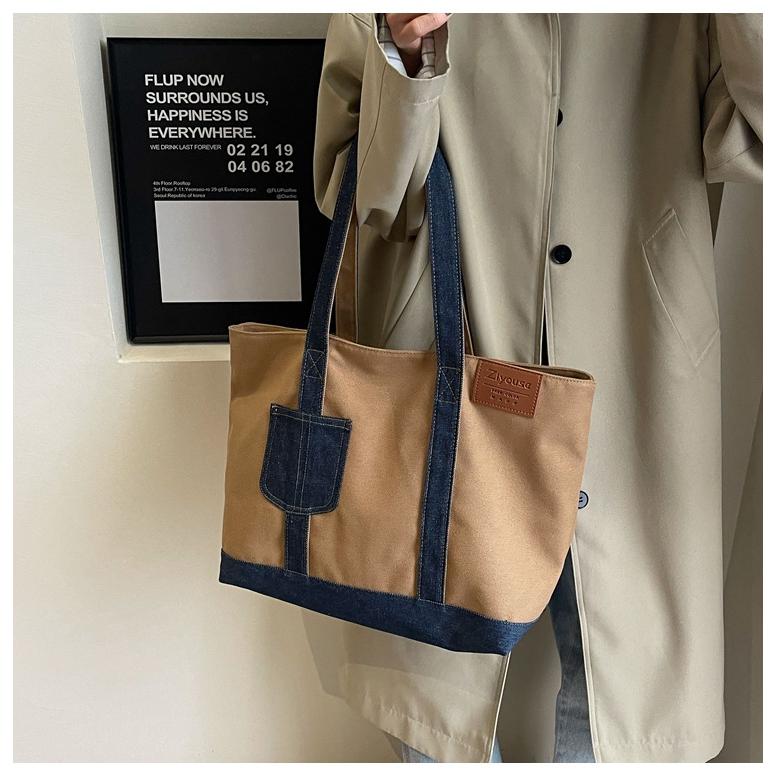 トートバッグ 帆布 A4 レディース 軽い 手提げ かばん カジュアル 通勤 通学 鞄 キャンバス | ブランド登録なし | 14