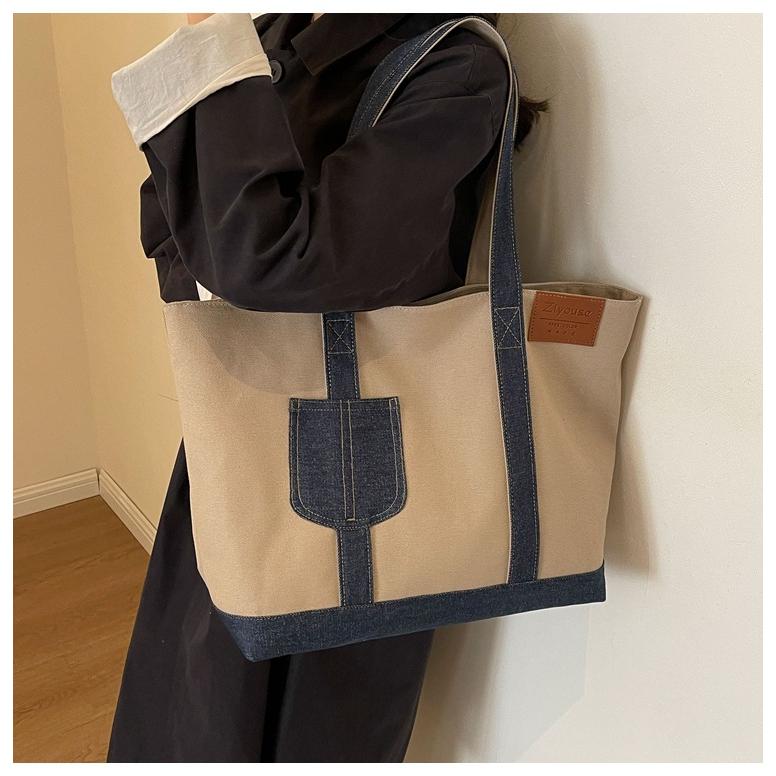 トートバッグ 帆布 A4 レディース 軽い 手提げ かばん カジュアル 通勤 通学 鞄 キャンバス | ブランド登録なし | 10