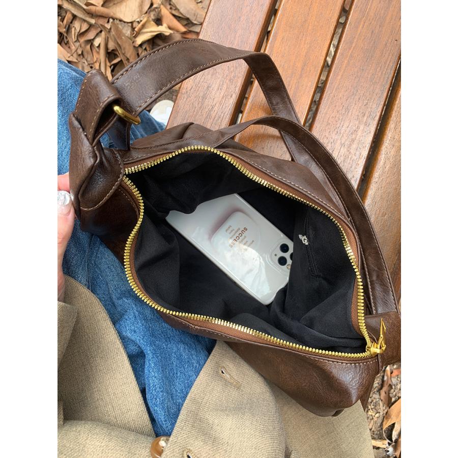 ショルダーバッグ レディース 軽いトートバッグ レザー 軽量 メンズ ファスナー付き かばん カジュアル 人気 カバン 鞄 | ブランド登録なし | 08