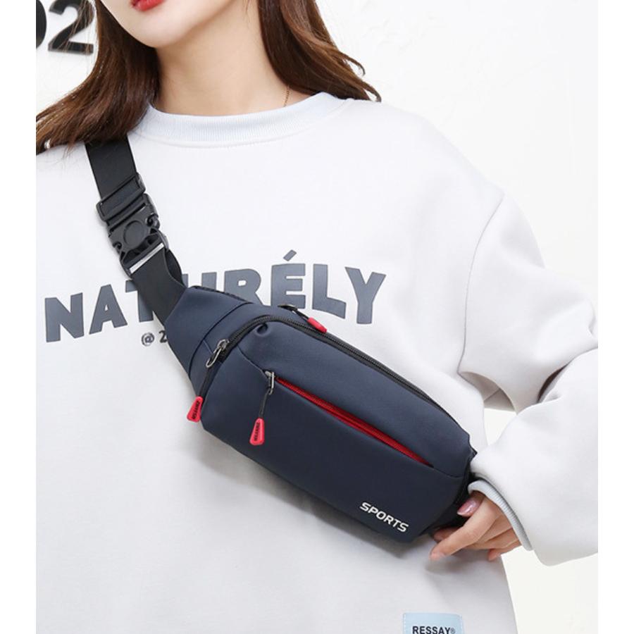 ボディバッグ レディース メンズ 軽い 撥水 ウエストバッグ ショルダーバッグ 斜めがけ 男女兼用 | ブランド登録なし | 07