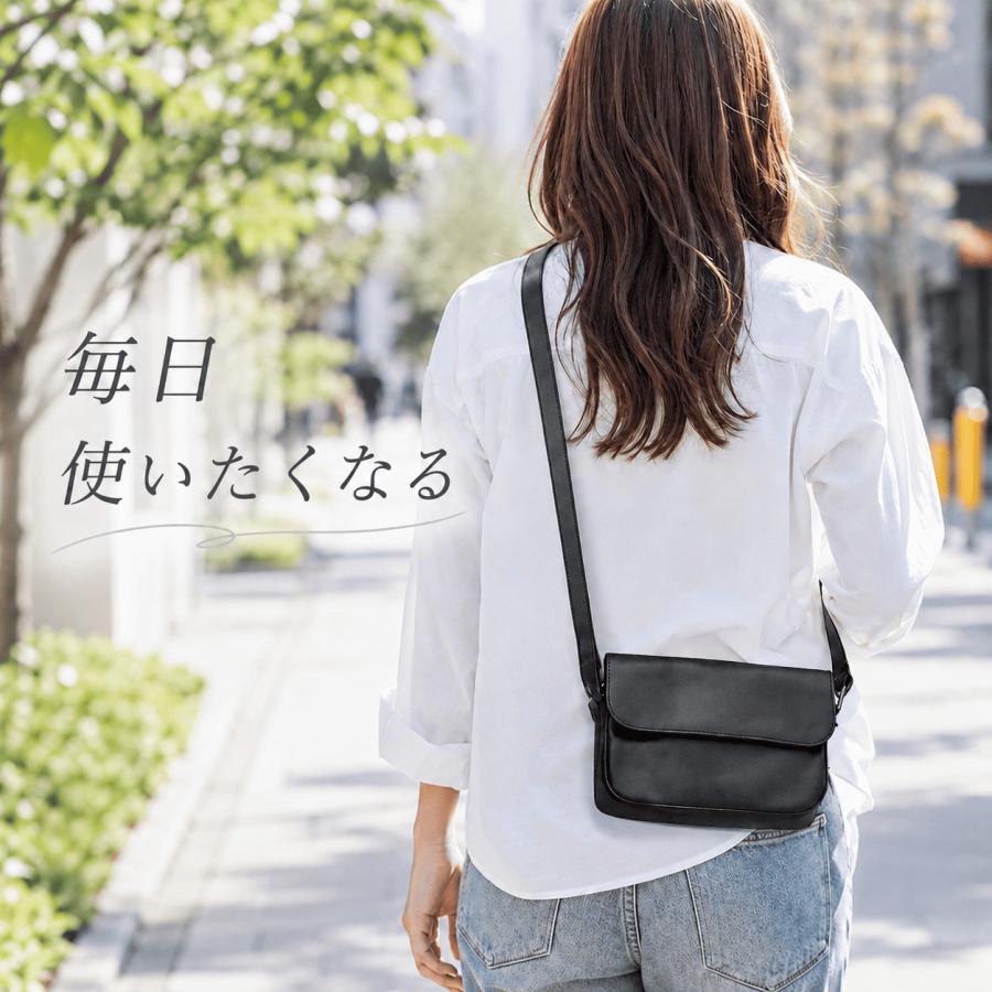 ショルダーバッグ メンズ 革 斜めがけ 軽量 レディース レザー ミニバッグ コンパクト 小物入れ | ブランド登録なし | 01