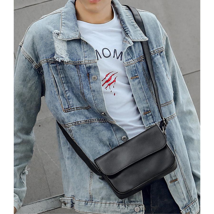 ショルダーバッグ メンズ 革 斜めがけ 軽量 レディース レザー ミニバッグ コンパクト 小物入れ | ブランド登録なし | 01