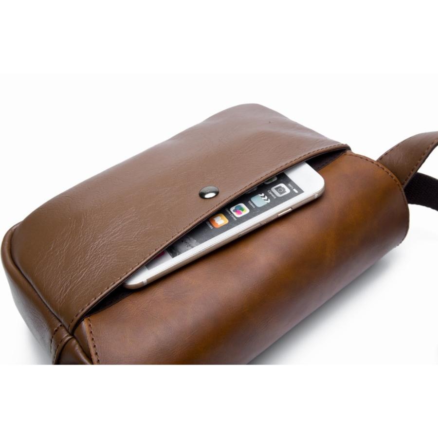 ショルダーバッグ メンズ 革 斜めがけ 軽量 レディース レザー ミニバッグ コンパクト 小物入れ | ブランド登録なし | 08